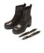 W3072　BELT SIDE GORE SHORT BOOTS8　DK BROWN　713963-0002