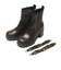 W3072　BELT SIDE GORE SHORT BOOTS8　DK BROWN　713963-0002