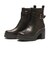 W3072　BELT SIDE GORE SHORT BOOTS8　DK BROWN　713963-0002