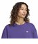 KW0196　W ESS OS CREW LONGFLEECE　VIOLET　715846-0001