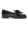 JE-1112　VELVET RIBBON LOAFERS　BLACK　718951-0001