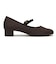 JE-3102　MARY JANE PUMPS 3　BROWN DOT　718948-0002