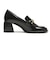 JE-6061　CHUNKY HEEL LOAFERS 6　BLACK　718952-0001