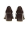 JE-6061　CHUNKY HEEL LOAFERS 6　BROWN　718952-0002
