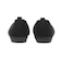 W5090　POINTED WOOL KNIT　BLACK　714507-0001