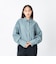 126K3071101　W DRAWSTRING CHECK SHIRT　SAX　717835-0003