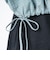 126K3071101　W DRAWSTRING CHECK SHIRT　SAX　717835-0003