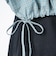 126K3071101　W DRAWSTRING CHECK SHIRT　SAX　717835-0003