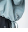 126K3071101　W DRAWSTRING CHECK SHIRT　SAX　717835-0003