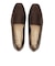 JE-2221　SQUARE FLAT LOAFERS　BROWN DOT　719992-0002