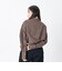 126K3071101　W DRAWSTRING CHECK SHIRT　BROWN　717835-0002