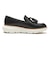 W36400　W ZG REXANNA TASSEL LOAFERS　BLACK LEATHER　720526-0001