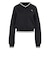 KS6796　W ENGINEER RIB CREW　*BLACK/CWHITE　715695-0001