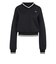 KS6796　W ENGINEER RIB CREW　*BLACK/CWHITE　715695-0001