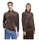 LC5961　U VELOUR LS POLO　*DARKBROWN　716482-0001