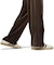 LC5984　U VELOUR PINTUCK PT　*DARKBROWN　716485-0001