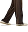 LC5984　U VELOUR PINTUCK PT　*DARKBROWN　716485-0001