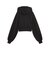 639109　W ESS CROPPED HOODIE TR　01BK　717916-0001