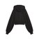 639109　W ESS CROPPED HOODIE TR　01BK　717916-0001