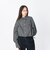 126K3071101　W DRAWSTRING CHECK SHIRT　BLACK　717835-0001