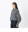 126K3071101　W DRAWSTRING CHECK SHIRT　BLACK　717835-0001