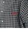 126K3071101　W DRAWSTRING CHECK SHIRT　BLACK　717835-0001