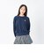 126K3040300　W CHECKER PATCH SWT　NAVY　717830-0002