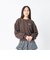 126K3040300　W CHECKER PATCH SWT　BROWN　717830-0003