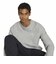 KS4889　M TRF ESS FULLY KNIT SWEAT　MGREYHEATHER　715690-0001