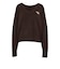 IA4444　W ESS KNIT SWEATSHIRT　AURORACOFFEE　716031-0001