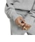 IA4450　W ESS KNIT HOODIE　MGREYHEATHER　716034-0001