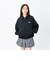 126K3090701　W EMBROIDERY ZIP BLOUSON　BLACK　717834-0001