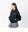 126K3090701　W EMBROIDERY ZIP BLOUSON　BLACK　717834-0001
