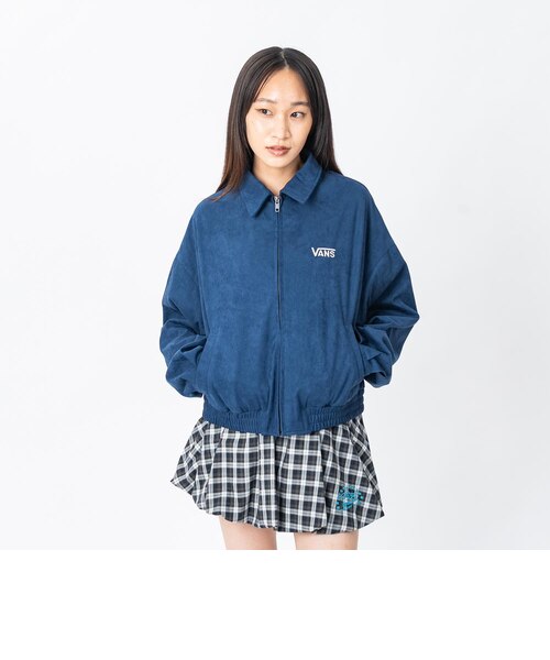 126K3090701 W EMBROIDERY ZIP BLOUSON NAVY 717834-0002