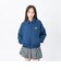 126K3090701　W EMBROIDERY ZIP BLOUSON　NAVY　717834-0002