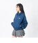 126K3090701　W EMBROIDERY ZIP BLOUSON　NAVY　717834-0002