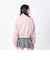 126K3090701　W EMBROIDERY ZIP BLOUSON　DUSTY PINK　717834-0003