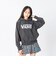126K3030601　W LACE FABRIC LOGO H SWT　BLACK　717833-0002