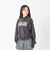 126K3030601　W LACE FABRIC LOGO H SWT　BLACK　717833-0002