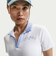 IR7565　W SS POLO CRP TOP　100WHITE　712877-0002