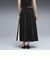 634064　W T7 WOVEN MIDI SKIRT　01BK　699634-0001