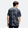 6013793　M UA TECH PRINTED S S T-SHIRT　001BLK/WHT　719022-0001