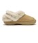 212106-265　CL UNFURGTBLE VEGAN SUEDE CLOG　TAN　715627-0001