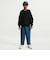 IO1703　K CLN CREW SWEATER　010BLACK　722086-0001