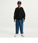IO1703　K CLN CREW SWEATER　010BLACK　722086-0001