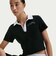 IR7565　W SS POLO CRP TOP　010BLACK　712877-0001