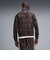 639061　M T7 RELAXED TARTAN WOVEN JKT　33CHOCOLATE F.　717910-0002