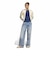 LH1952　W ADILENIUM BAGGY DENIM PANTS　BLUE　717732-0001