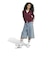 LH1940　W ADILENIUM SLIM KNIT TT　MAROON　717728-0001