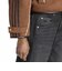 LH1953　W ADILENIUM BAGGY DENIM PANTS　BLACK　717754-0001